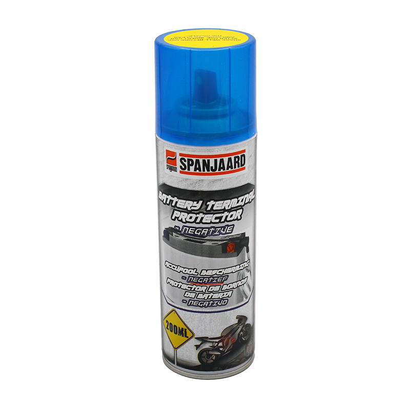 Spanjaard Motorcycle Battery Terminal Protector (blue) 200ml Aerosol